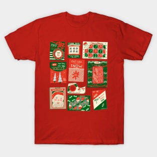 Vintage Christmas Decoration Packaging T-Shirt